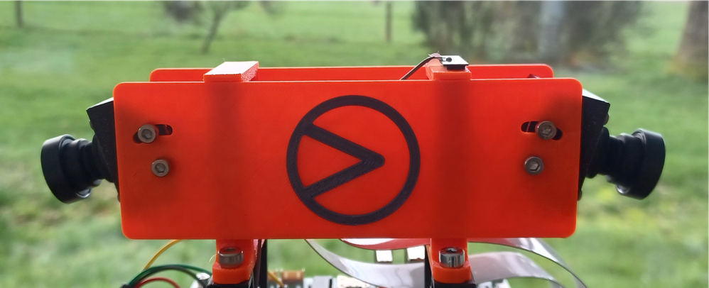 two camera's on a land of control prototype
